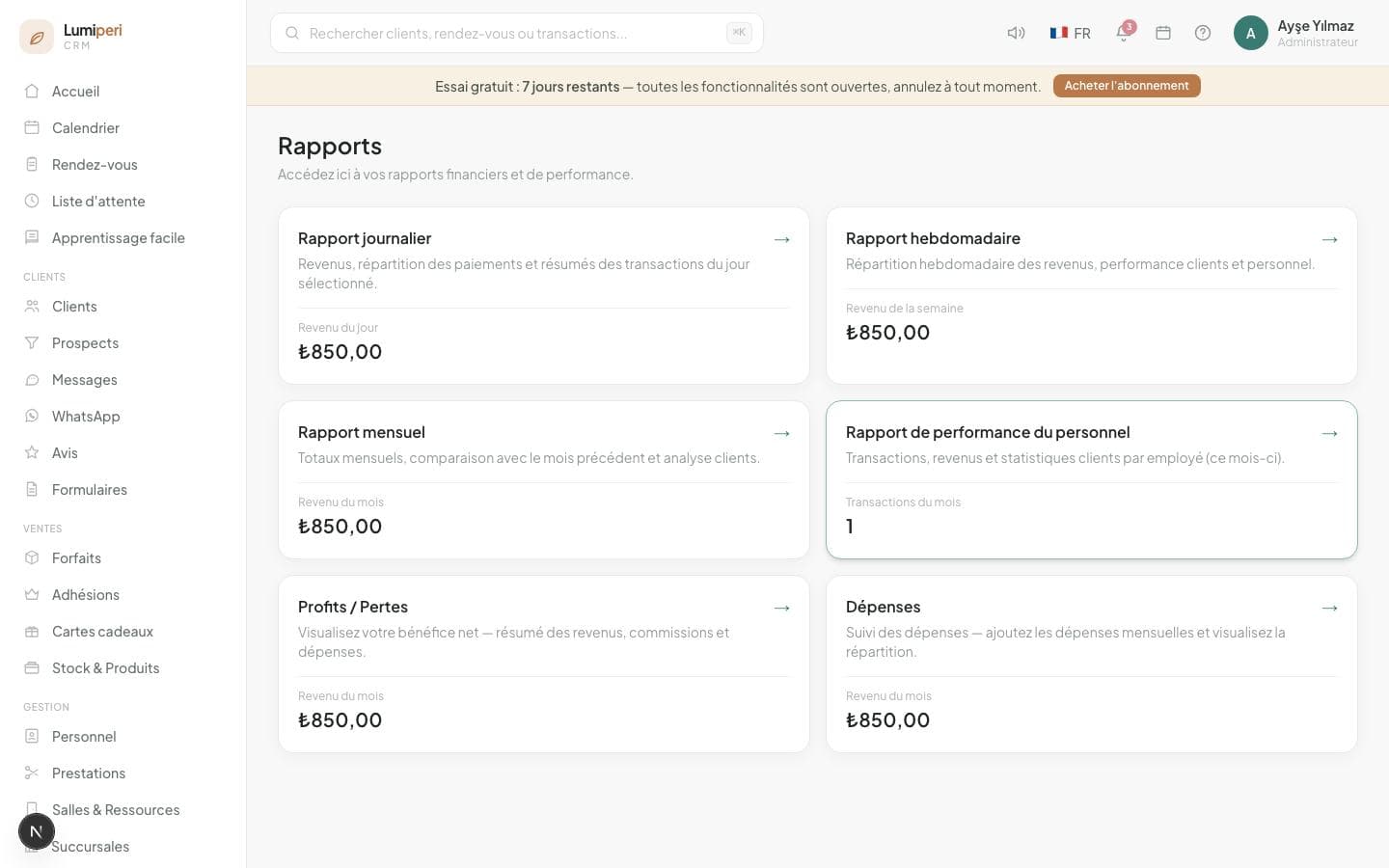 Rapport chiffre d’affaires et marge